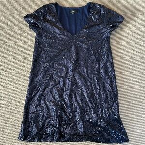 Lulus navy sequin dress